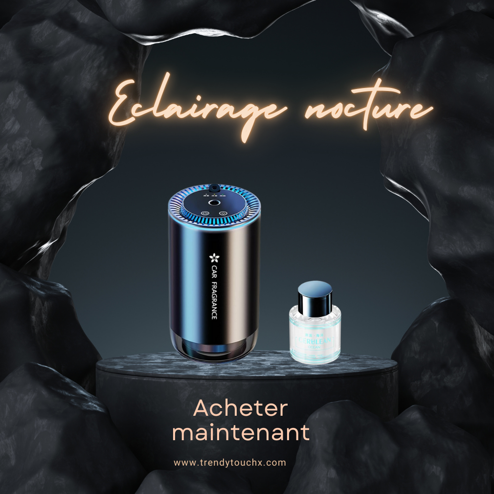 diffuseur de parfum avec éclairage LED pour voiture